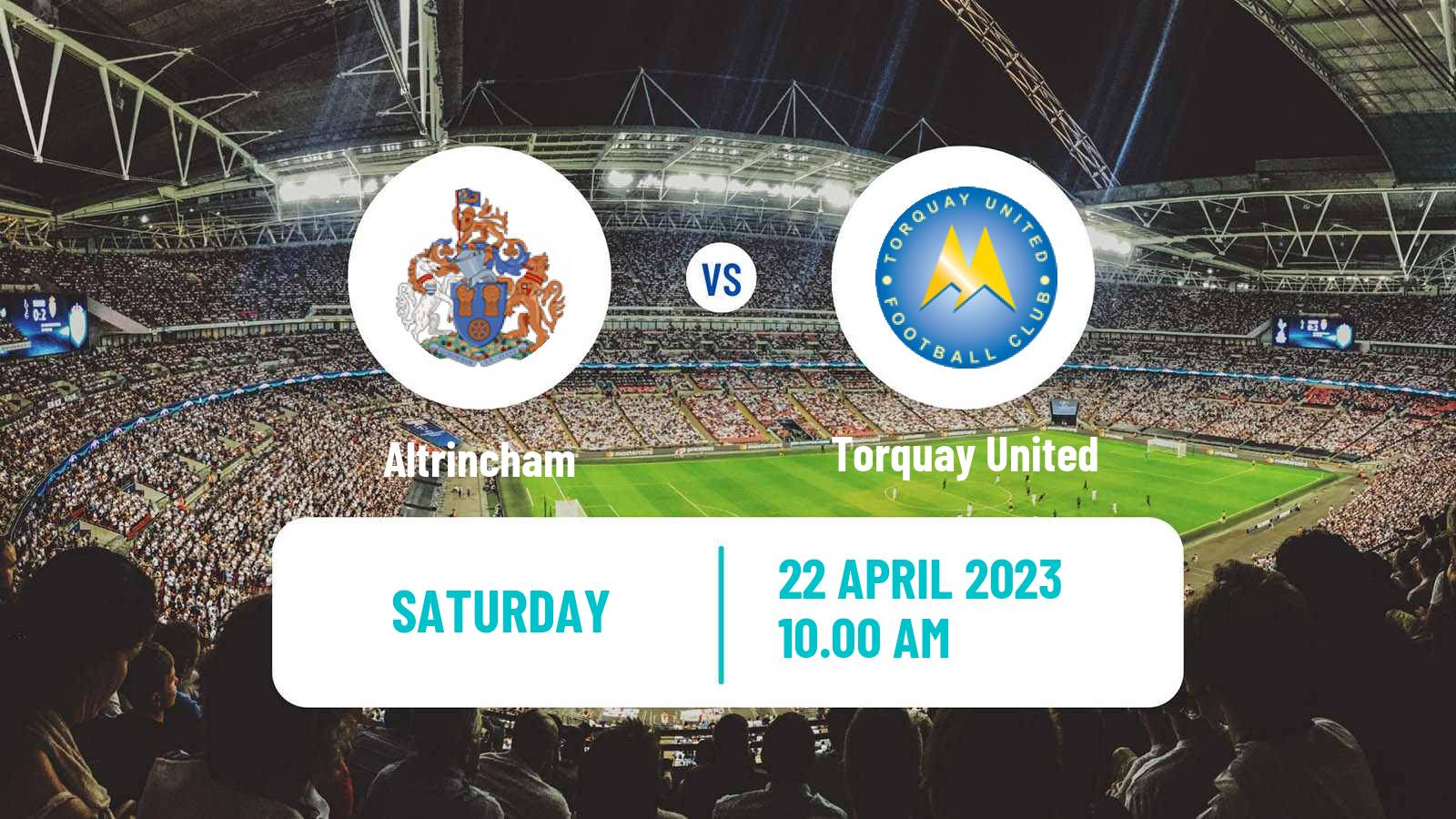 Soccer English National League Altrincham - Torquay United