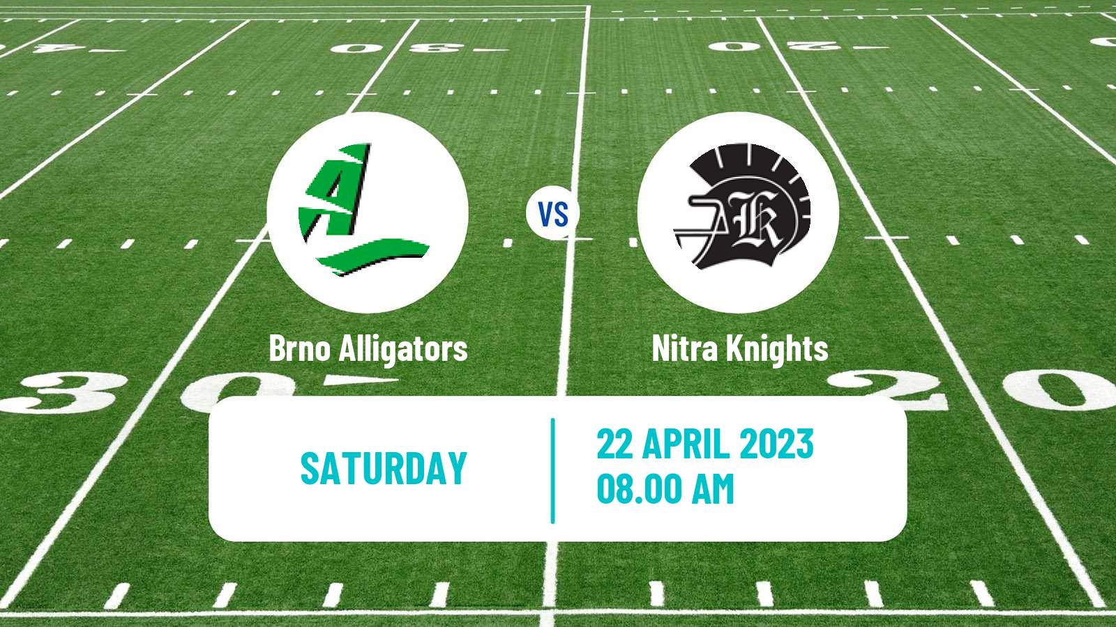 American football Czech CLAF Brno Alligators - Nitra Knights