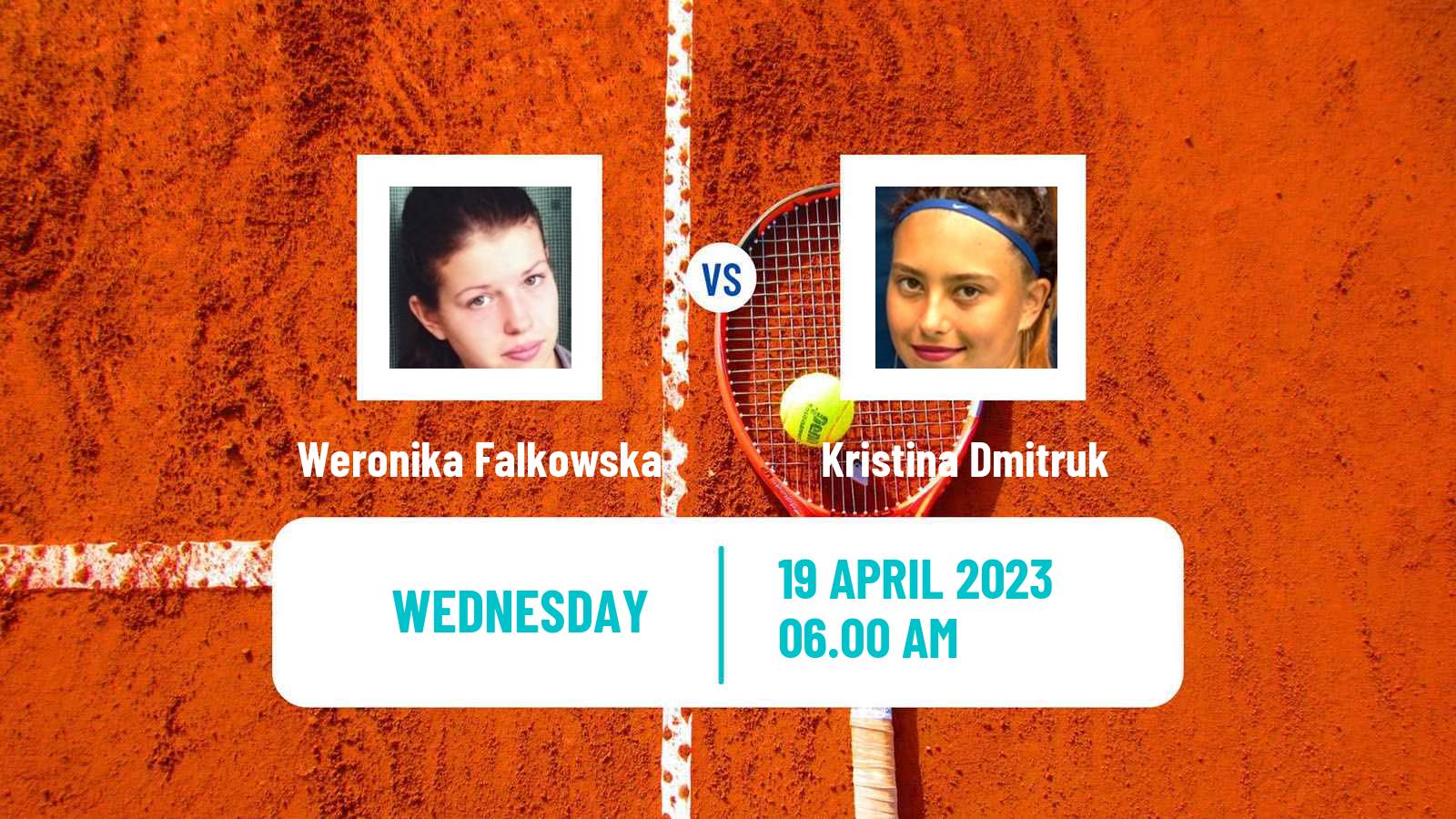 Tennis ITF Tournaments Weronika Falkowska - Kristina Dmitruk