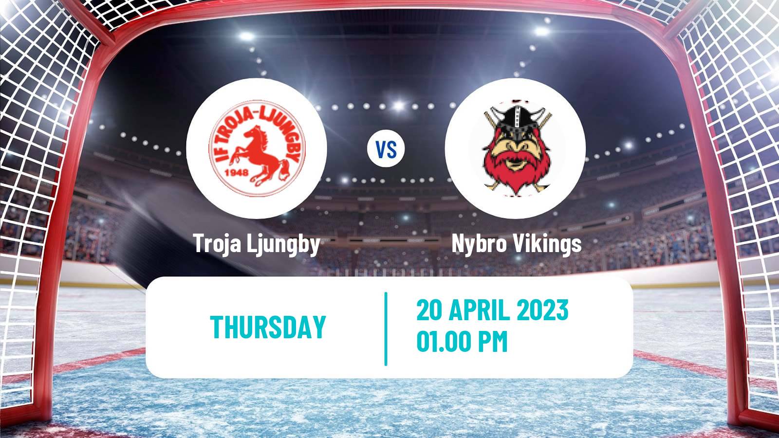 Hockey Swedish Hockey AllEttan Play Offs Troja Ljungby - Nybro Vikings
