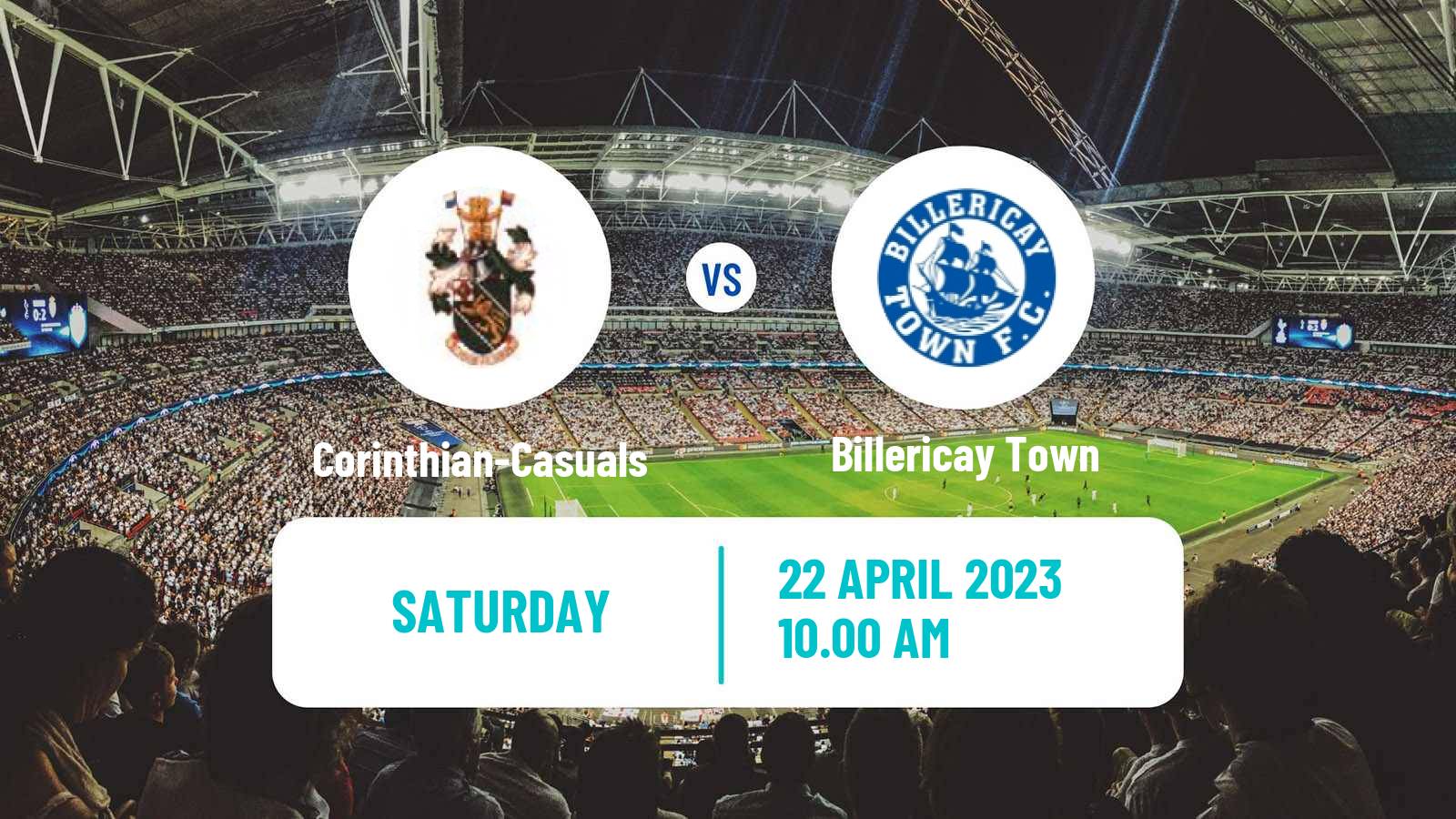 Soccer English Isthmian League Premier Division Corinthian-Casuals - Billericay Town