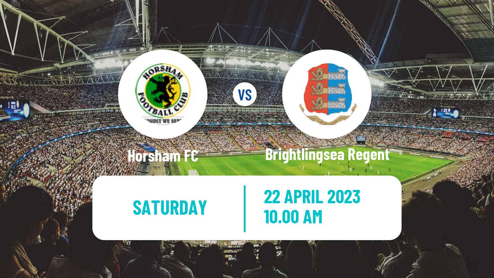 Soccer English Isthmian League Premier Division Horsham - Brightlingsea Regent