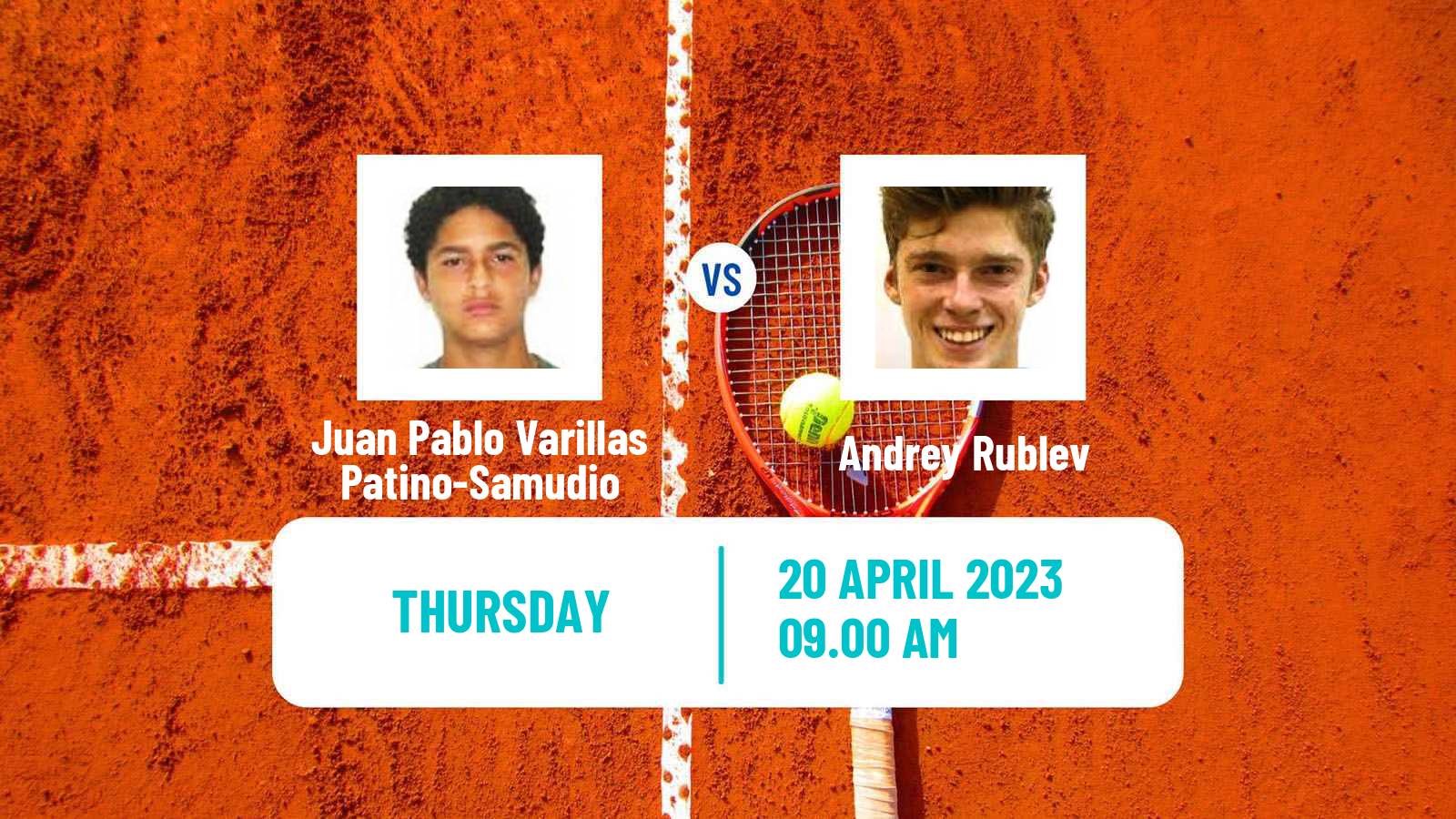 Tennis ATP Banja Luka Juan Pablo Varillas Patino-Samudio - Andrey Rublev