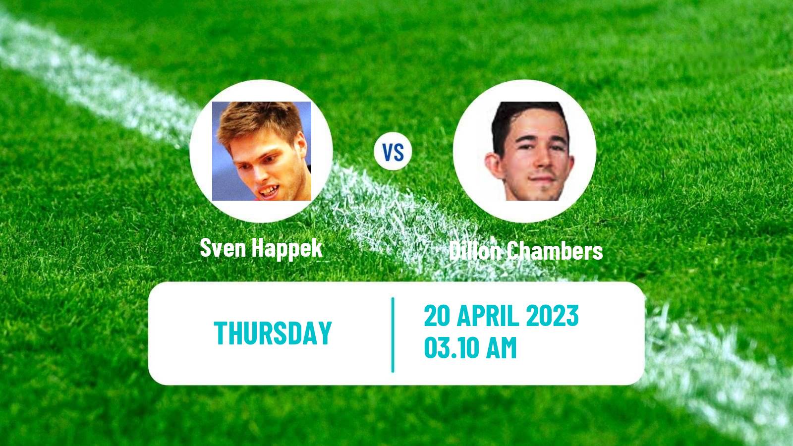 Table tennis Table Tennis Sven Happek - Dillon Chambers