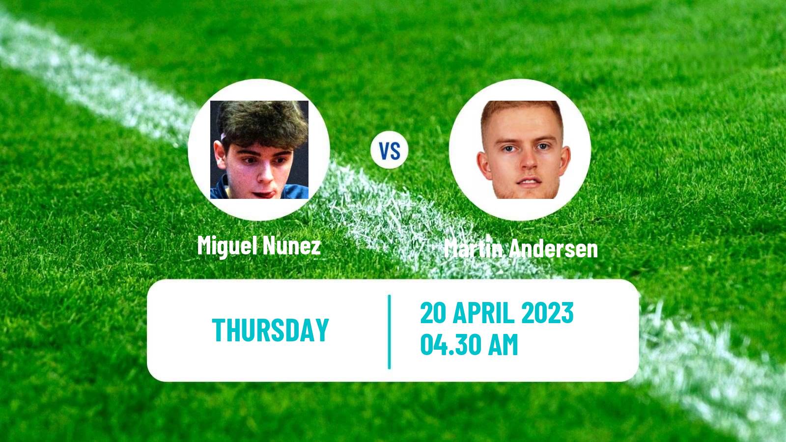 Table tennis Table Tennis Miguel Nunez - Martin Andersen