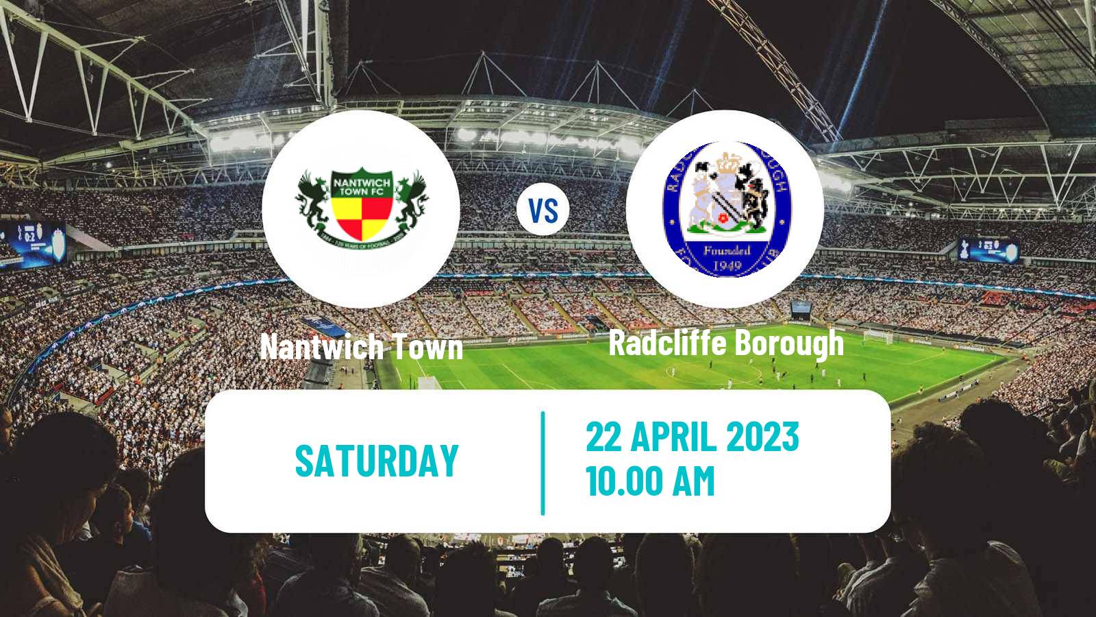 Soccer English NPL Premier Division Nantwich Town - Radcliffe