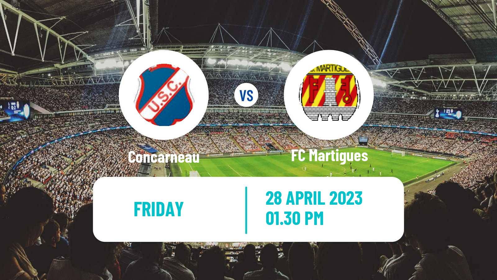 Soccer French National League Concarneau - Martigues