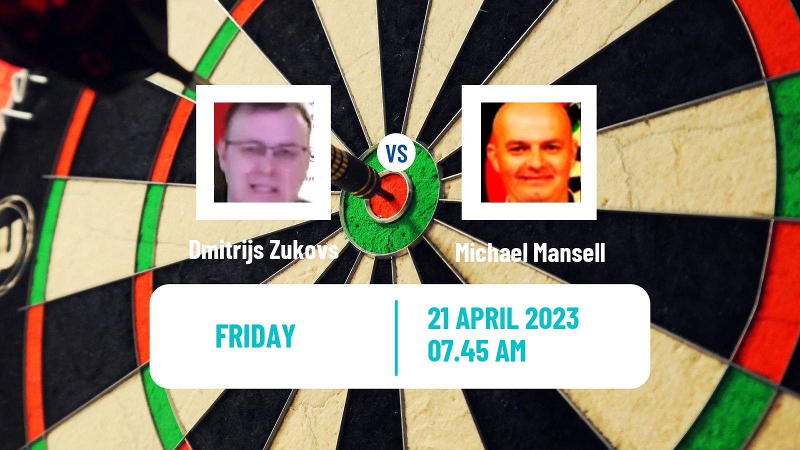 Darts Darts Dmitrijs Zukovs - Michael Mansell