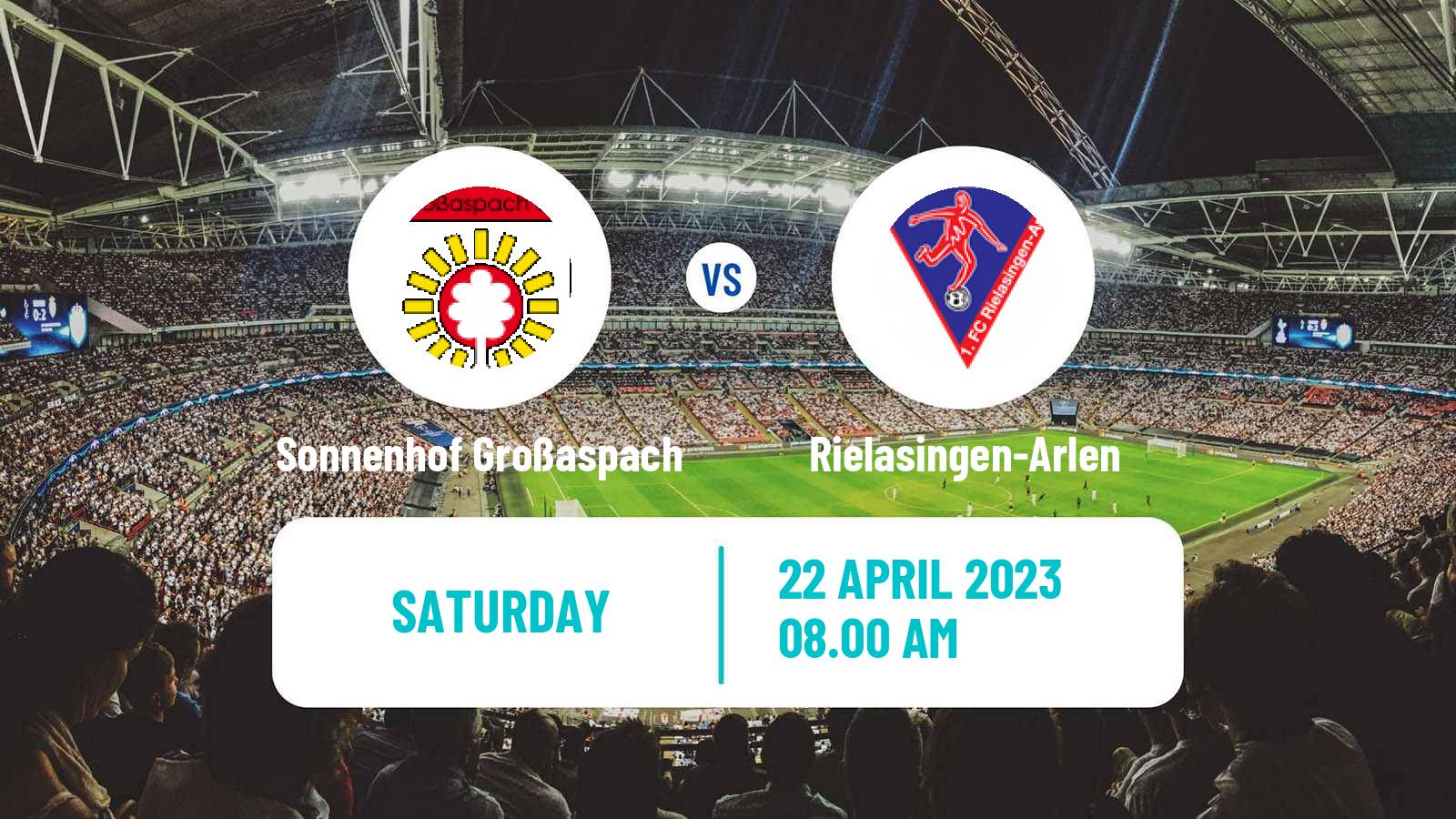 Soccer German Oberliga Baden-Württemberg Sonnenhof Großaspach - Rielasingen-Arlen