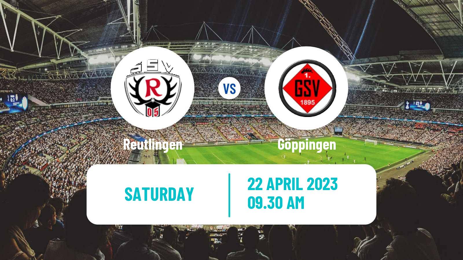 Soccer German Oberliga Baden-Württemberg Reutlingen - Göppingen