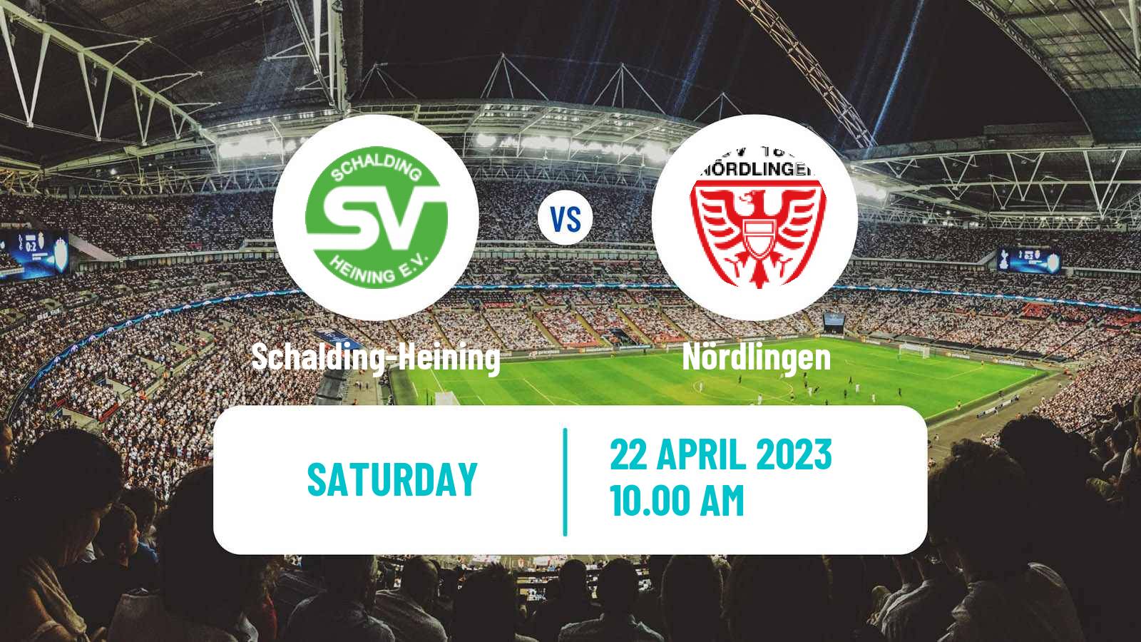 Soccer German Oberliga Bayern Süd Schalding-Heining - Nördlingen