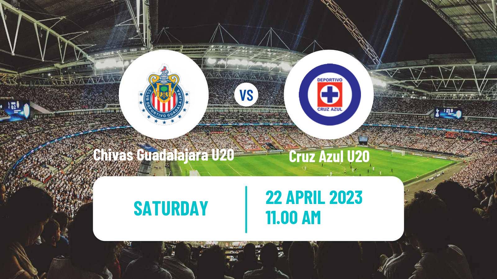 Football Mexican Liga MX U20 Chivas Guadalajara U20 - Cruz Azul U20