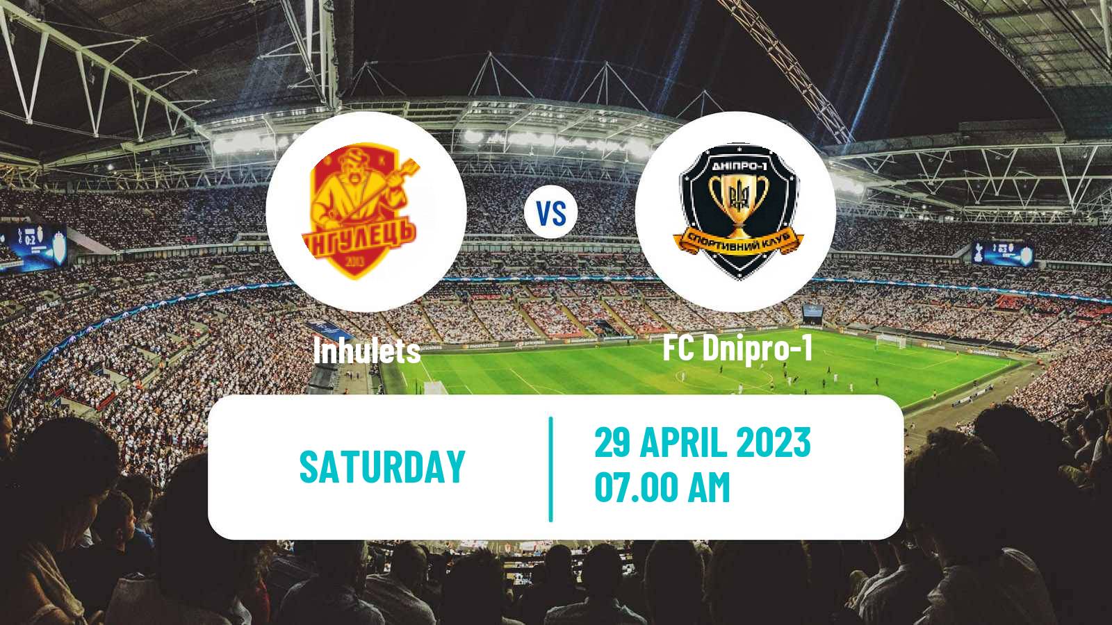 Soccer Ukrainian Premier League Inhulets - Dnipro-1