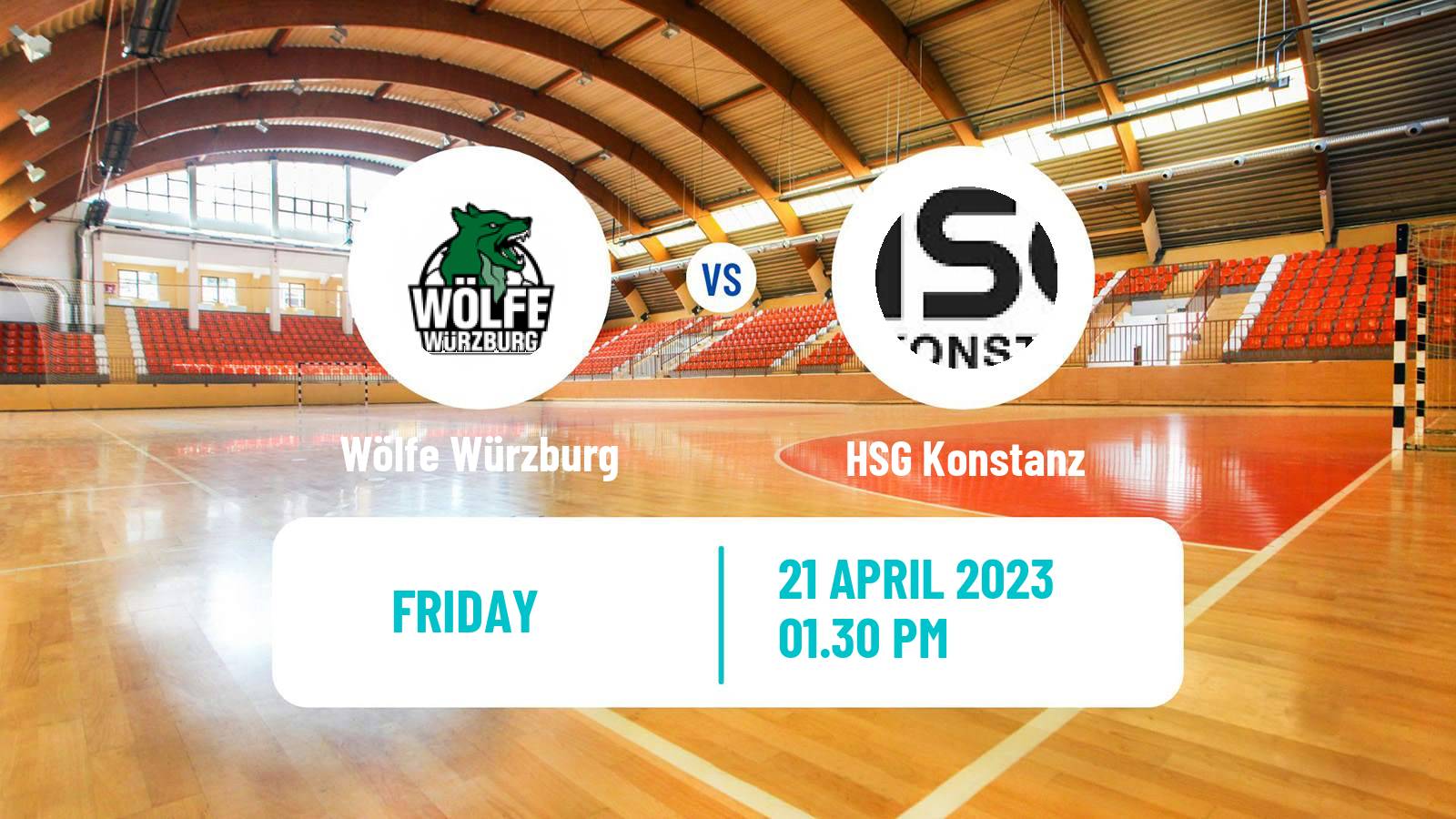 Handball German 2 Bundesliga Handball Wölfe Würzburg - Konstanz