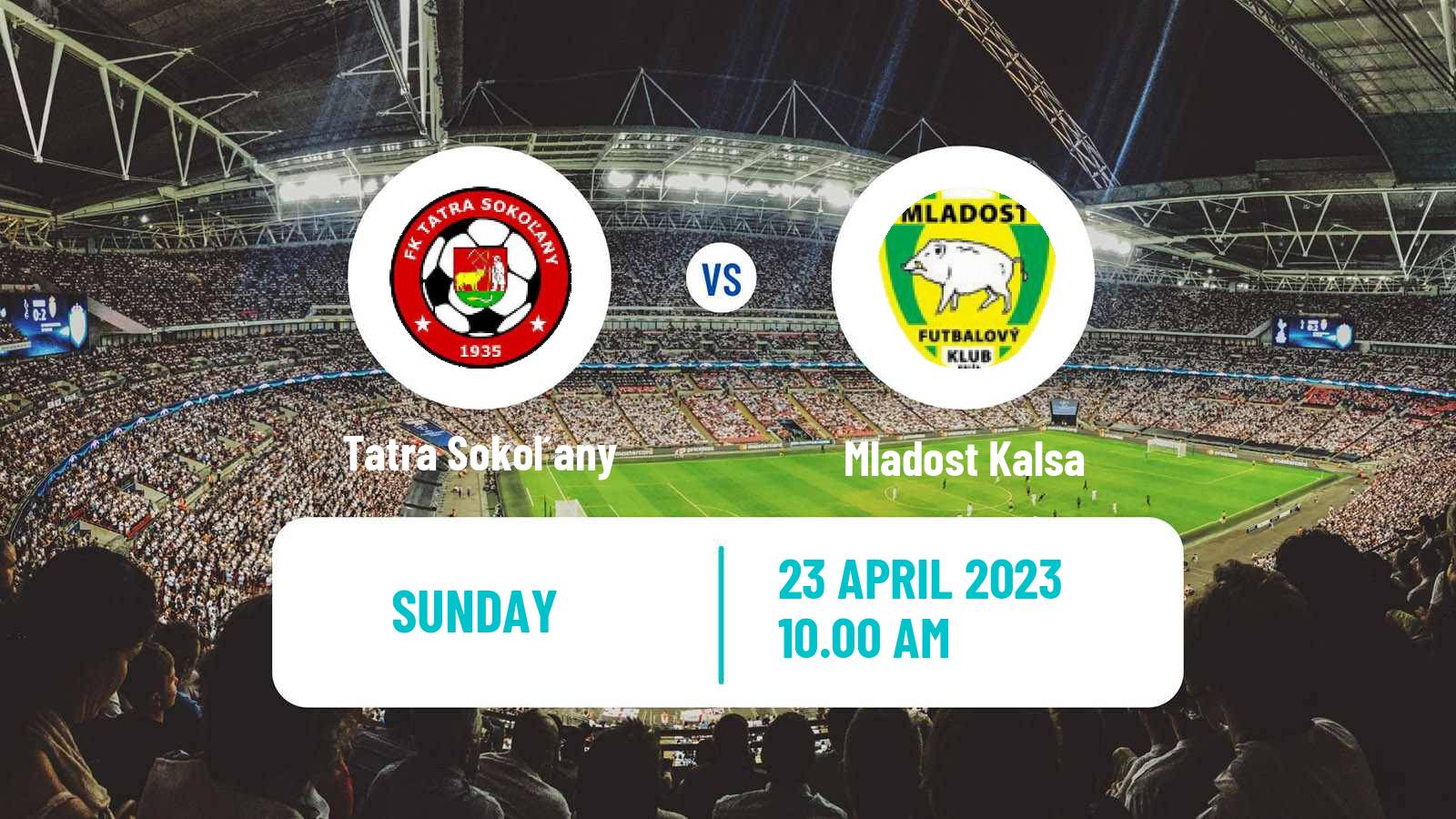 Soccer Slovak 4 Liga East Tatra Sokoľany - Mladost Kalsa