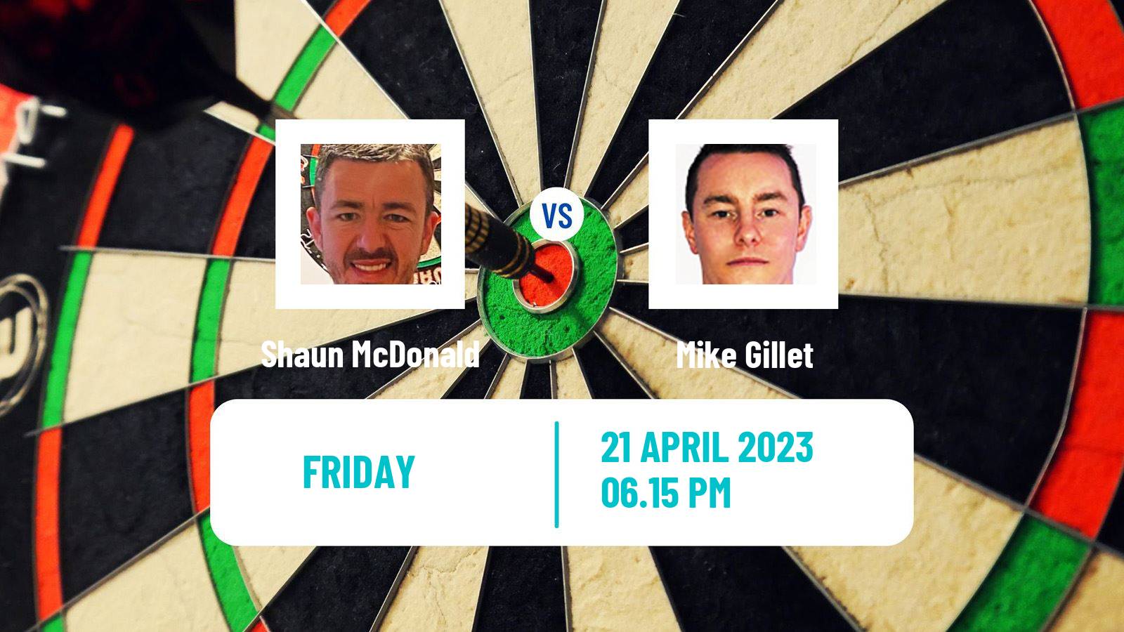 Darts Darts Shaun McDonald - Mike Gillet