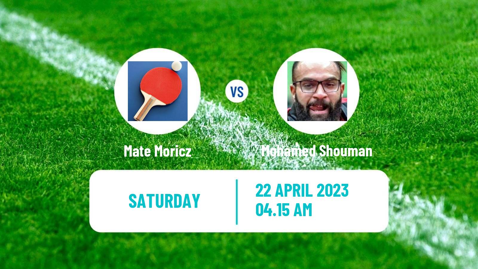 Table tennis Table Tennis Mate Moricz - Mohamed Shouman
