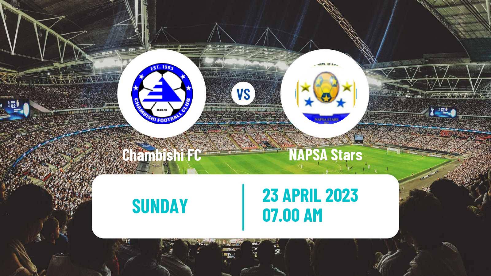 Soccer Zambian Premier League Chambishi - NAPSA Stars