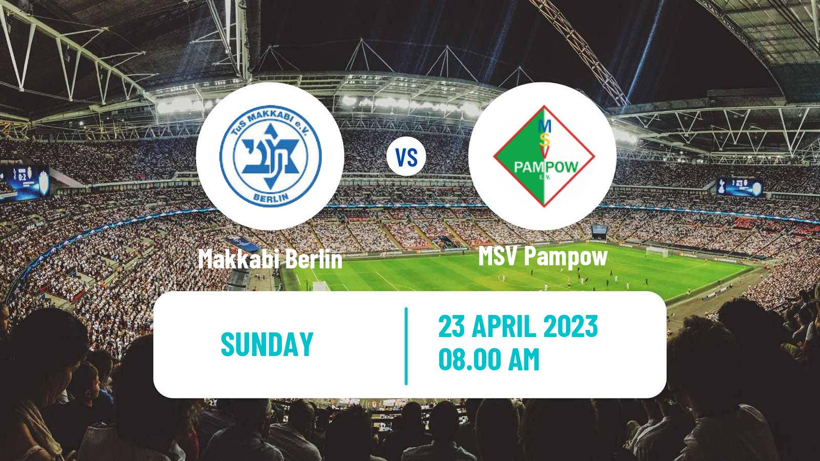 Soccer German Oberliga NOFV-Nord Makkabi Berlin - Pampow