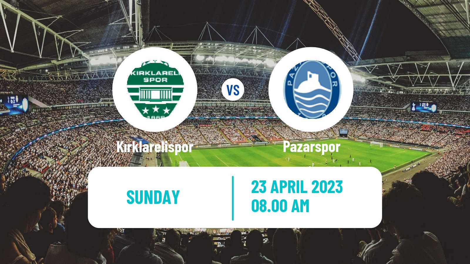Soccer Turkish Second League Red Group Kırklarelispor - Pazarspor
