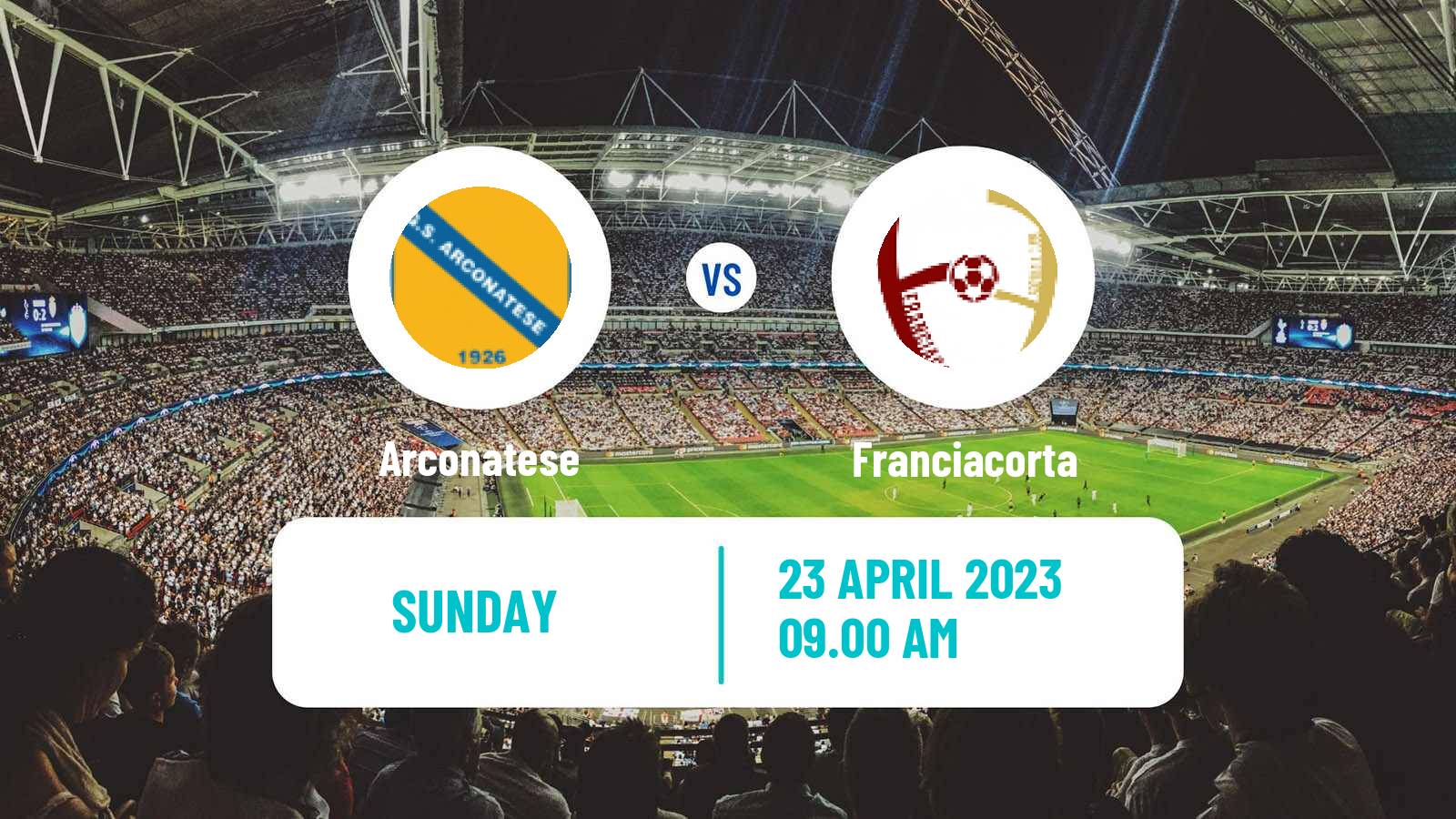 Soccer Italian Serie D - Group B Arconatese - Franciacorta