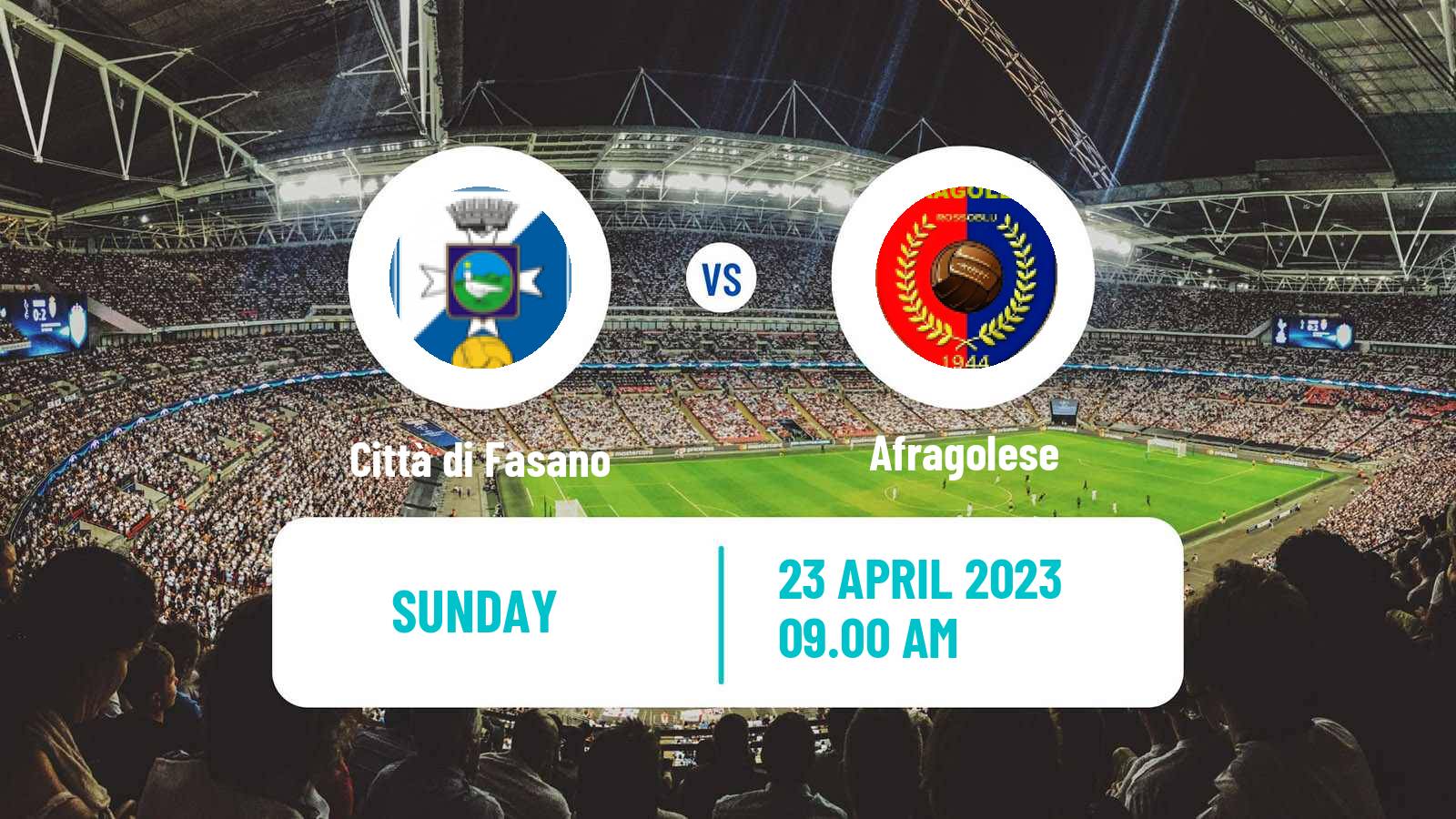 Soccer Italian Serie D - Group H Città di Fasano - Afragolese