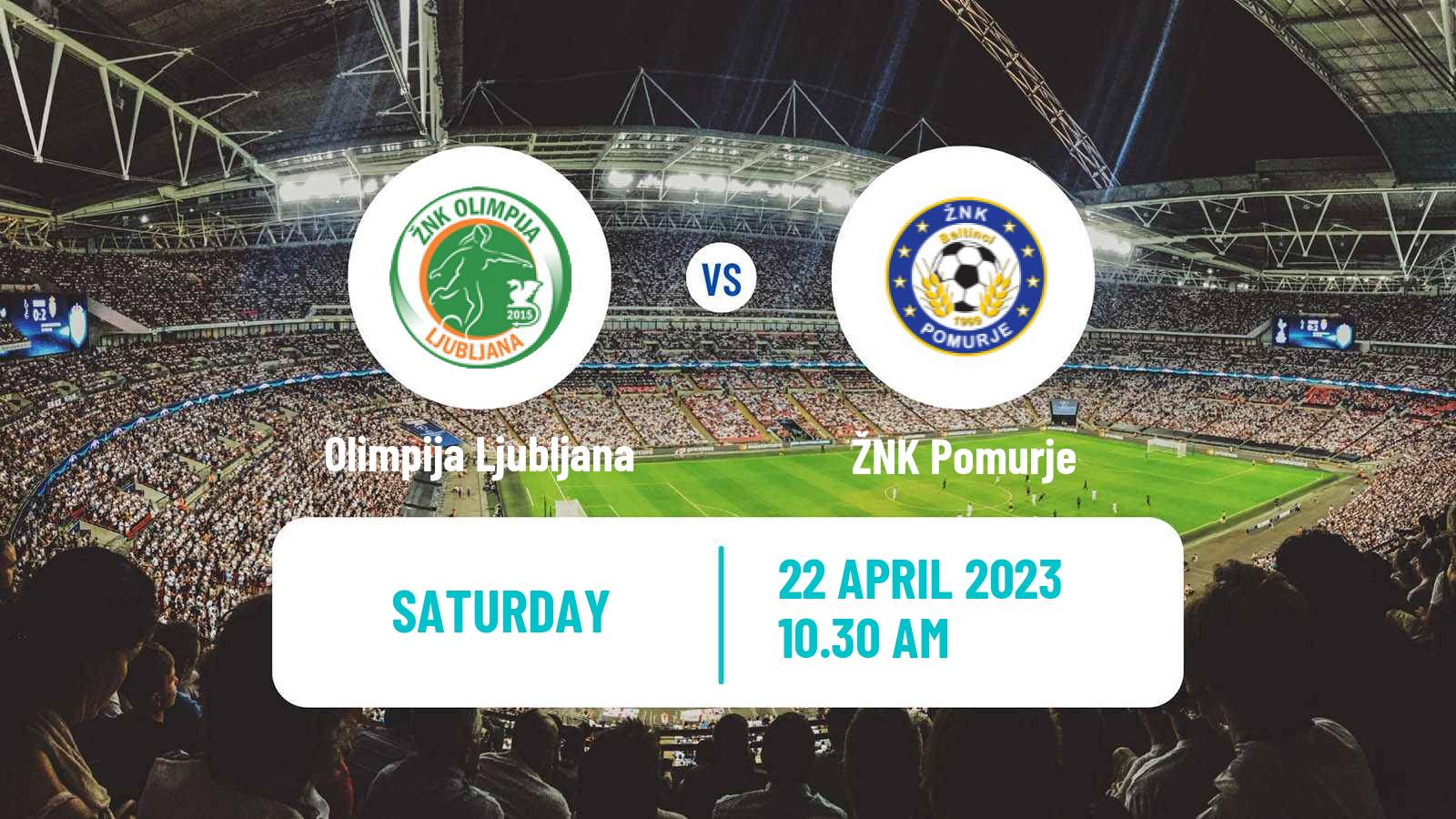 Soccer Slovenian 1 SZNL Women Olimpija Ljubljana - Pomurje