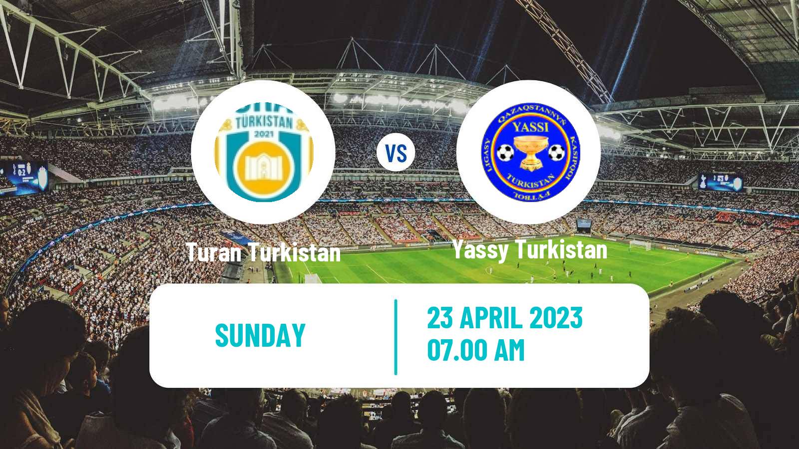 Soccer Kazakh First Division Turan Turkistan - Turkistan