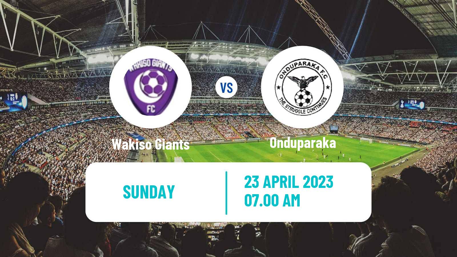 Soccer Ugandan Super League Wakiso Giants - Onduparaka