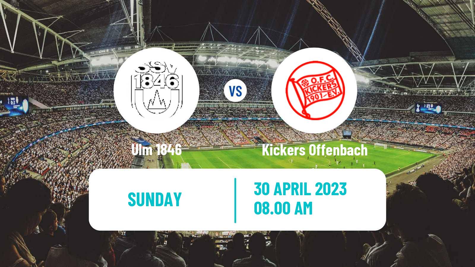 Soccer German Regionalliga Sudwest Ulm 1846 - Kickers Offenbach