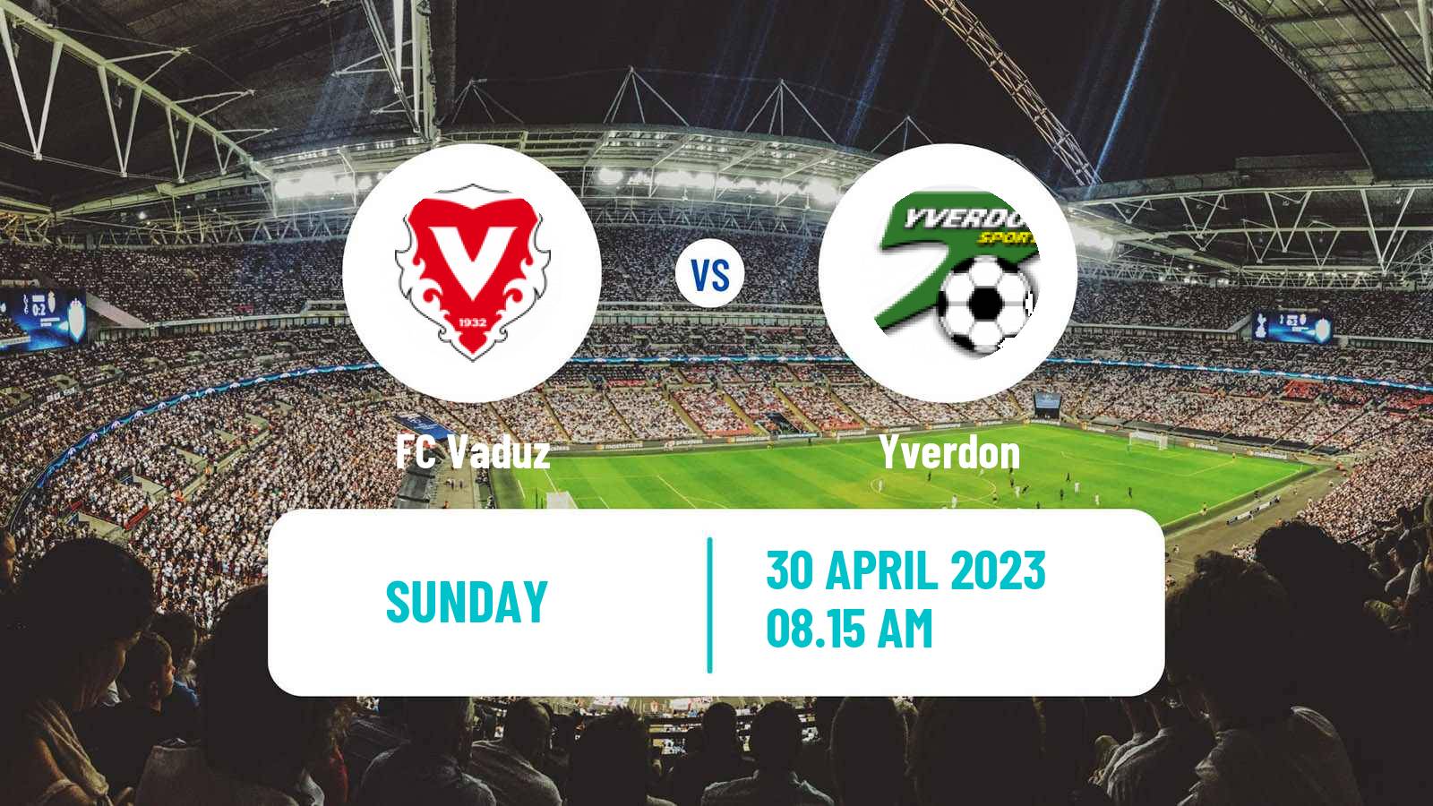 Soccer Swiss Challenge League Vaduz - Yverdon