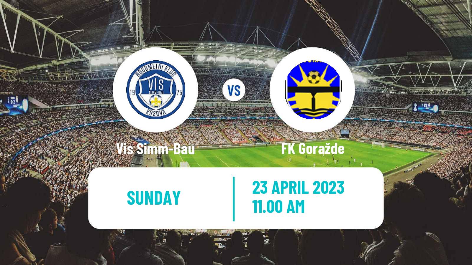 Soccer Bosnian Prva Liga FBiH Vis Simm-Bau - Goražde