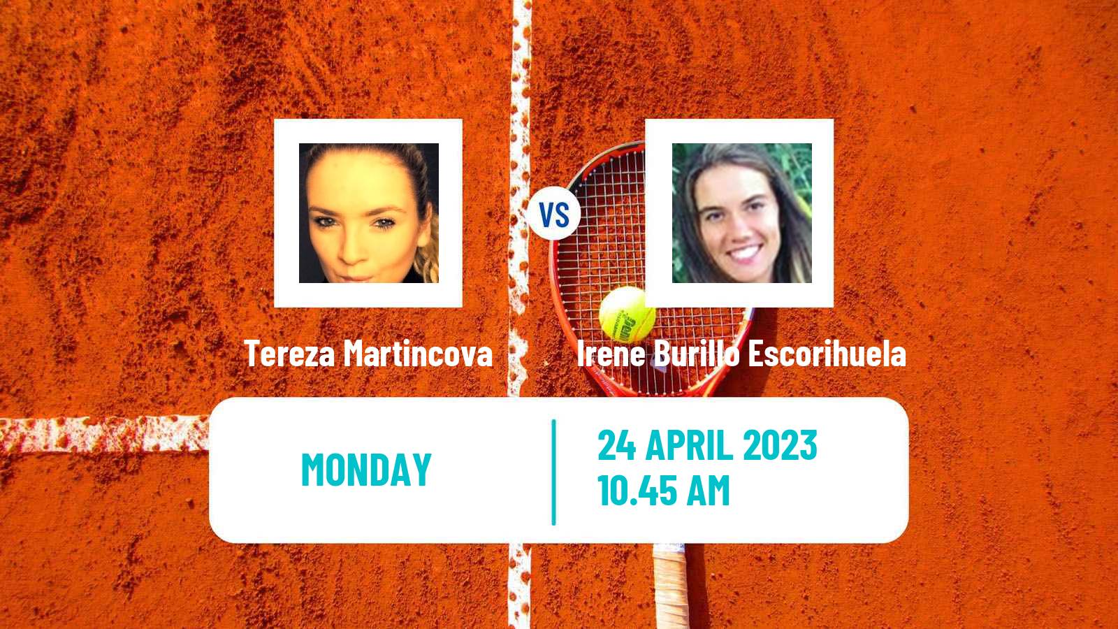 Tennis WTA Madrid Tereza Martincova - Irene Burillo Escorihuela