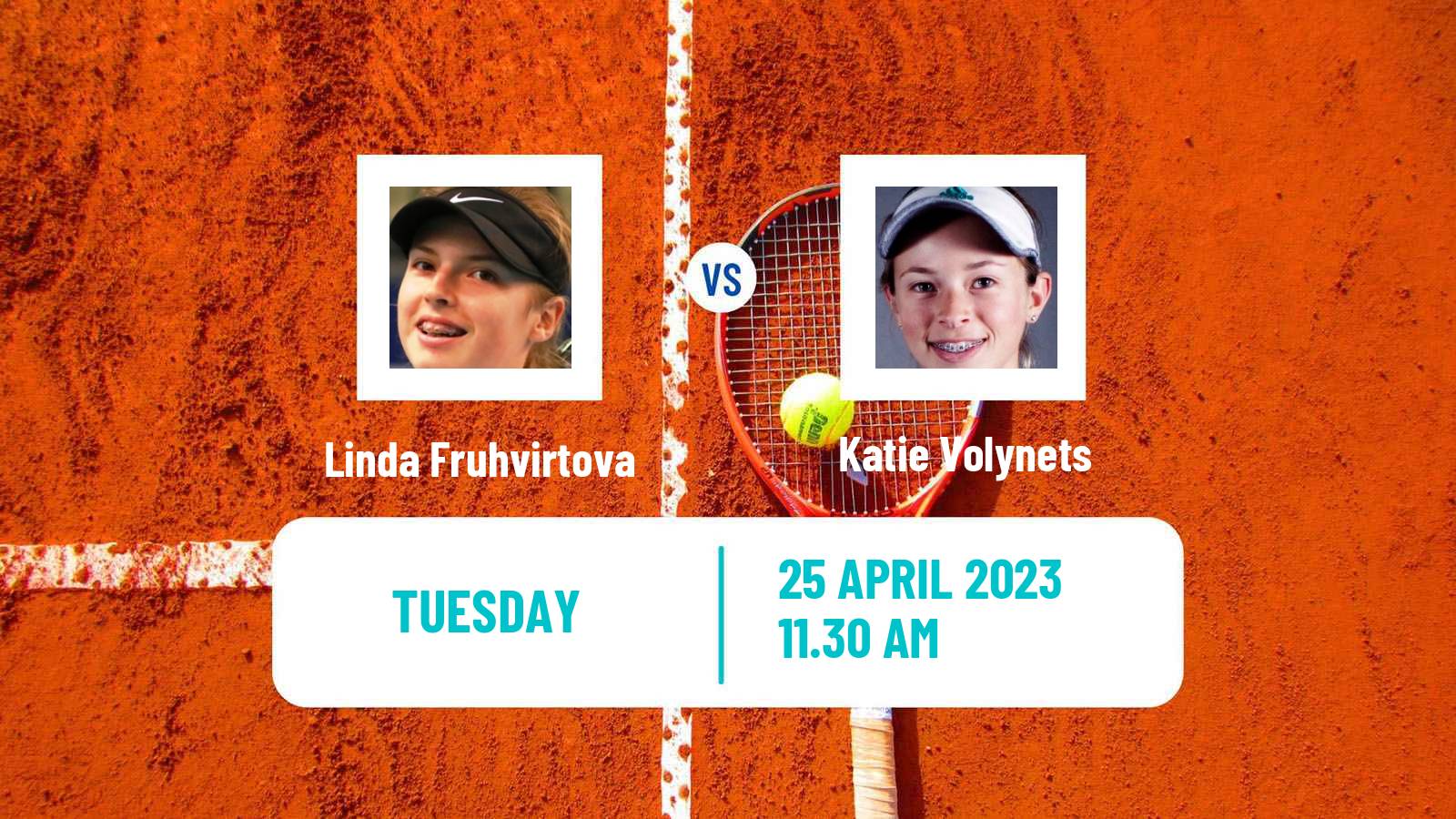 Tennis WTA Madrid Linda Fruhvirtova - Katie Volynets