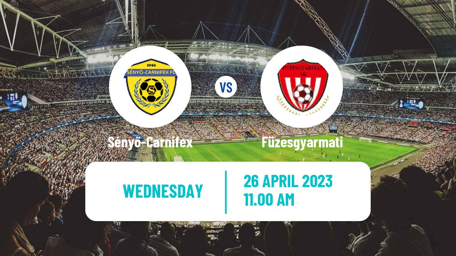 Soccer Hungarian NB III East Sényő - Füzesgyarmati