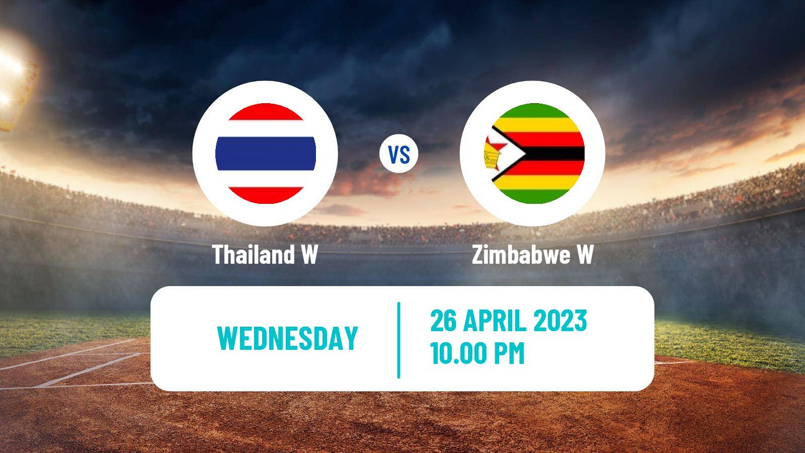 Cricket Twenty20 International Women Thailand W - Zimbabwe W