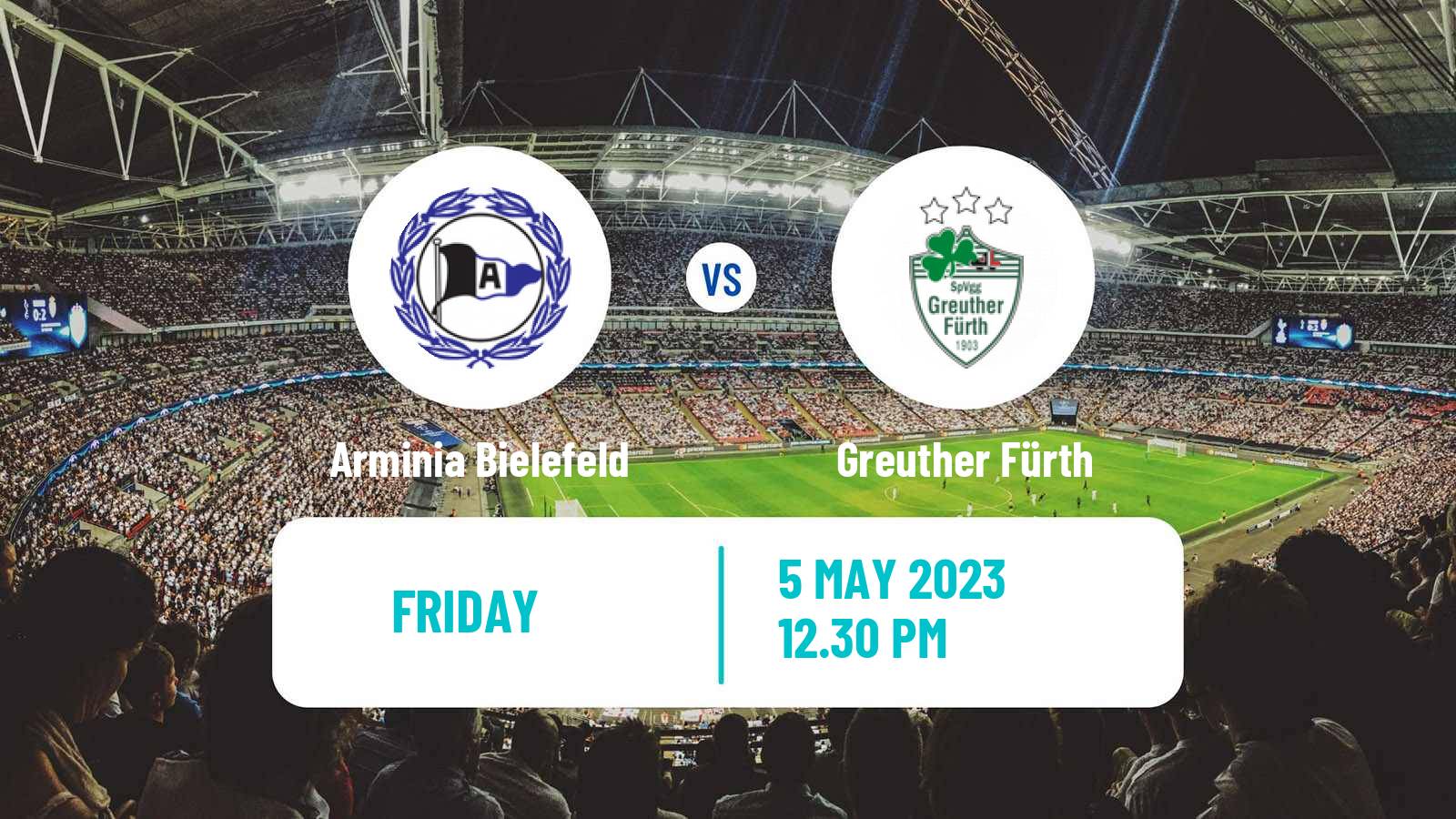 Soccer German 2 Bundesliga Arminia Bielefeld - Greuther Fürth