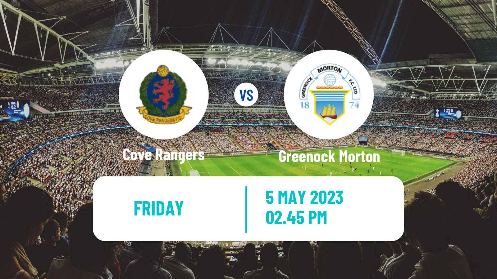 Soccer Scottish Football Championship Cove Rangers - Greenock Morton