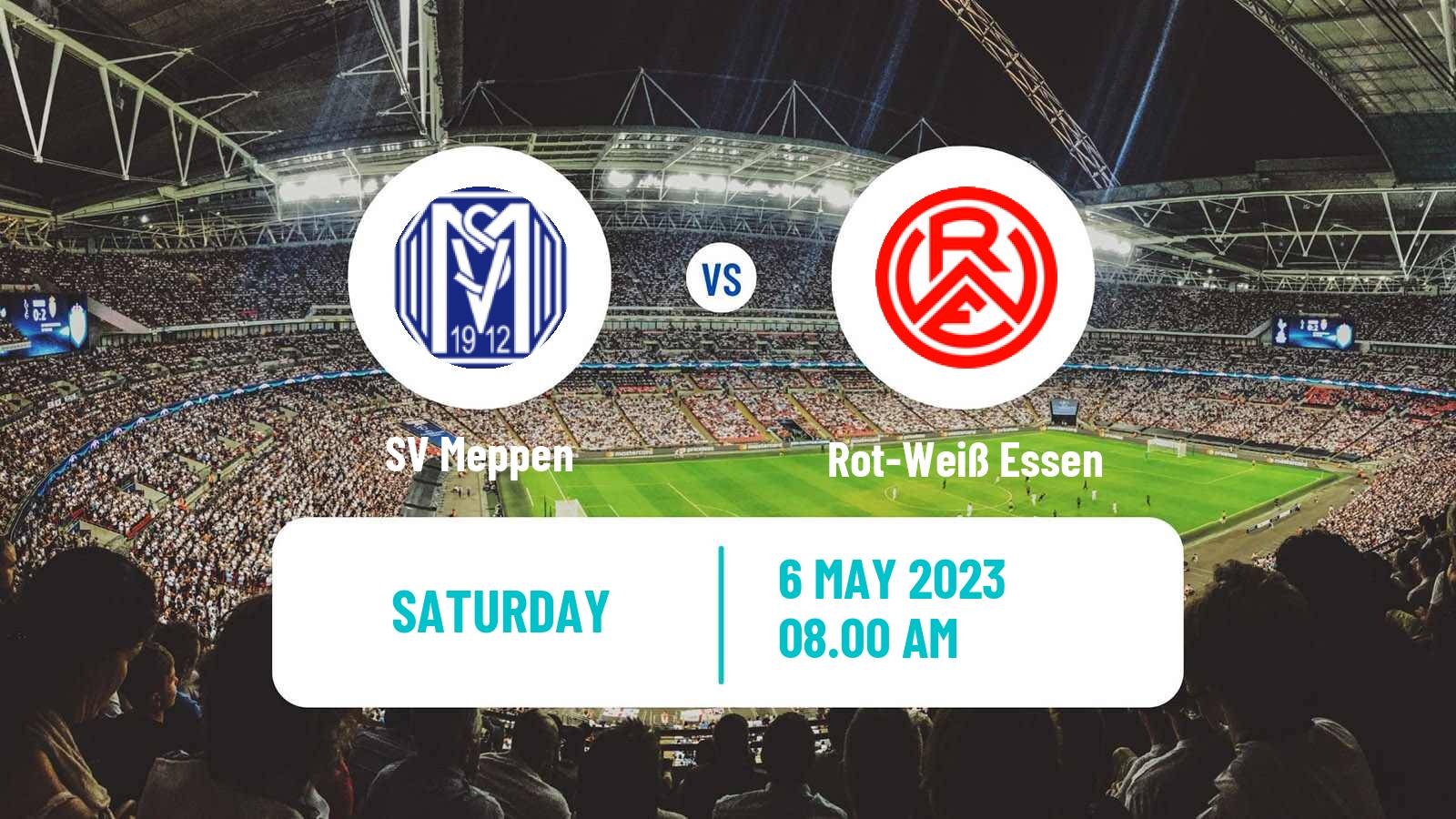 Soccer German 3 Bundesliga Meppen - Rot-Weiß Essen