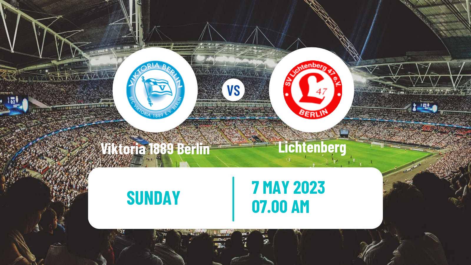 Soccer German Regionalliga Nordost Viktoria 1889 Berlin - Lichtenberg