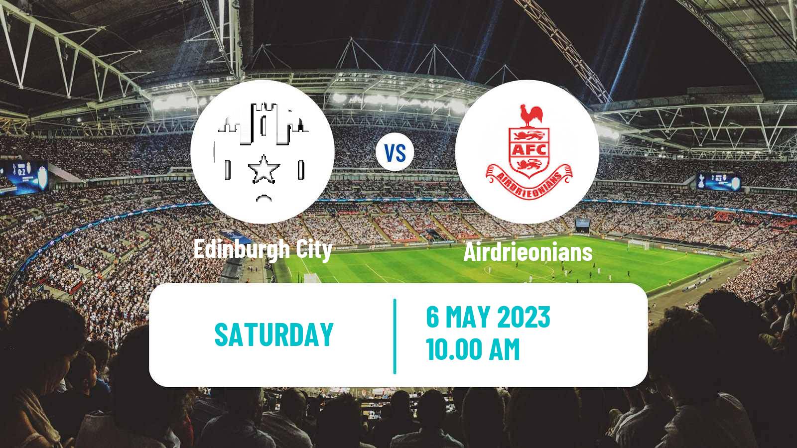 Soccer Scottish League One Edinburgh City - Airdrieonians