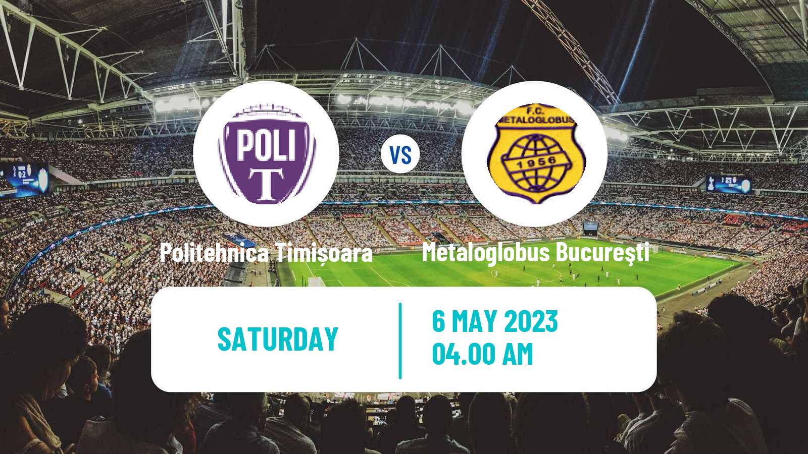 Soccer Romanian Division 2 Politehnica Timișoara - Metaloglobus Bucureşti