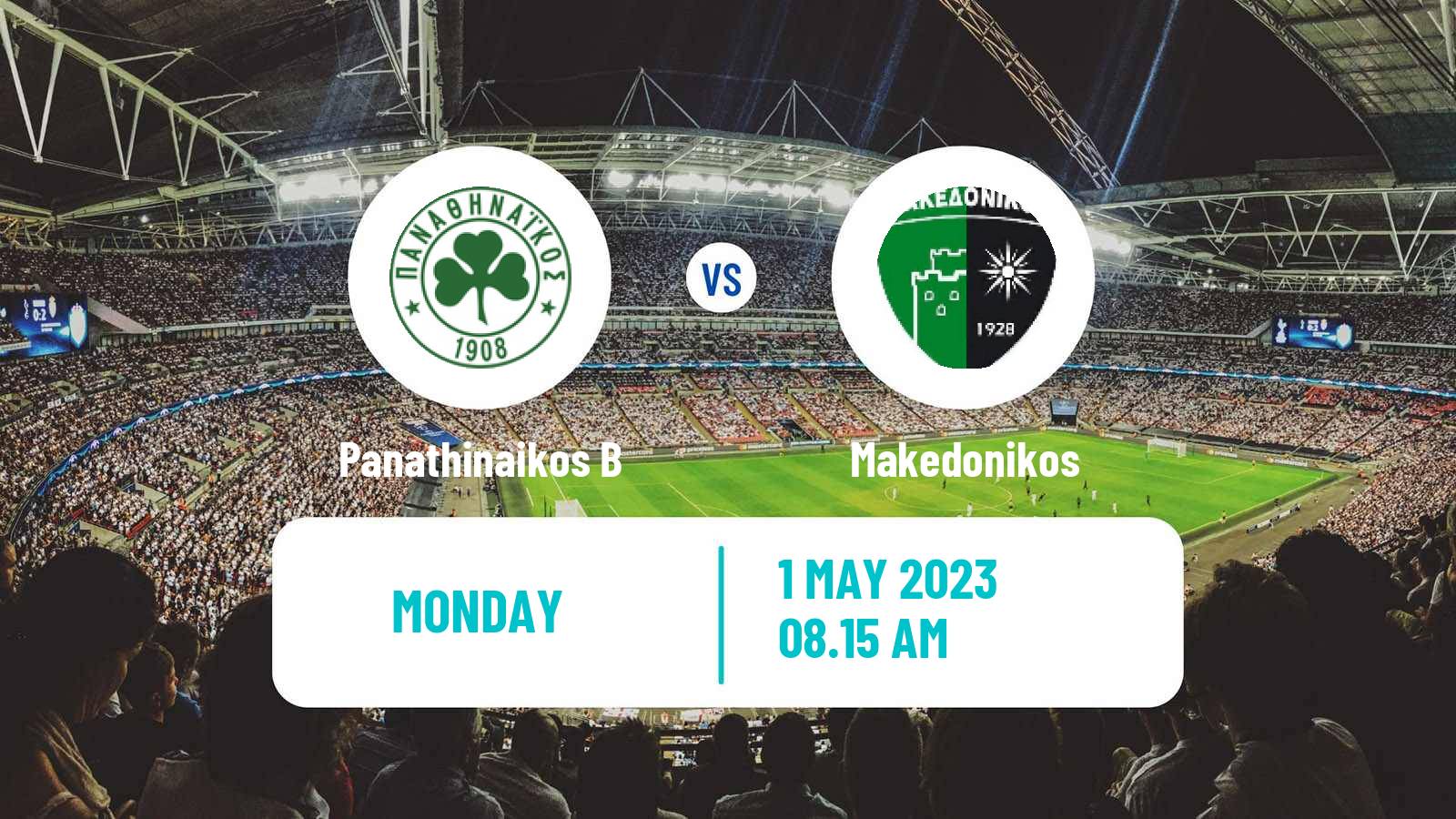 Soccer Greek Super League 2 Panathinaikos B - Makedonikos