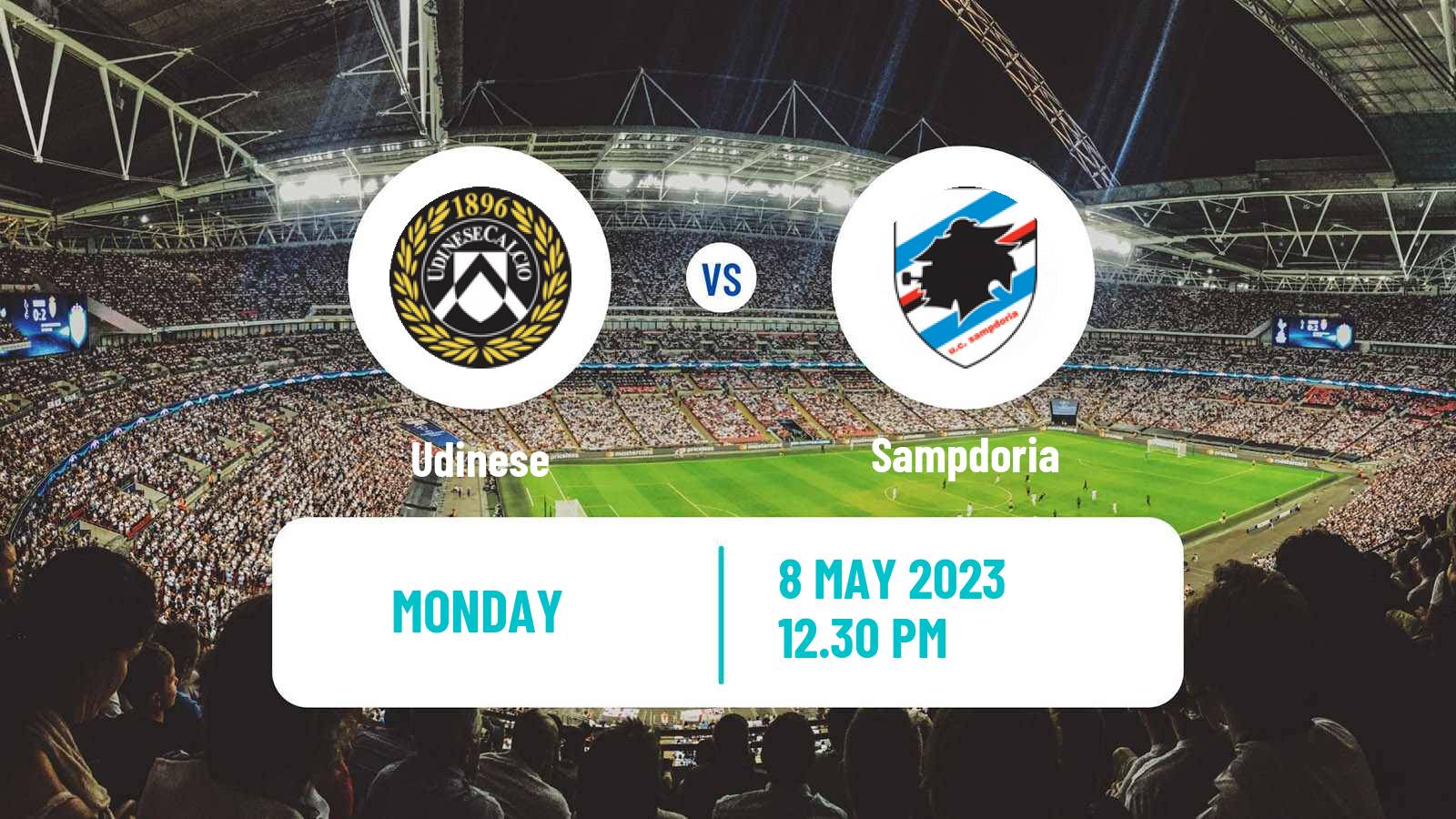 Soccer Italian Serie A Udinese - Sampdoria