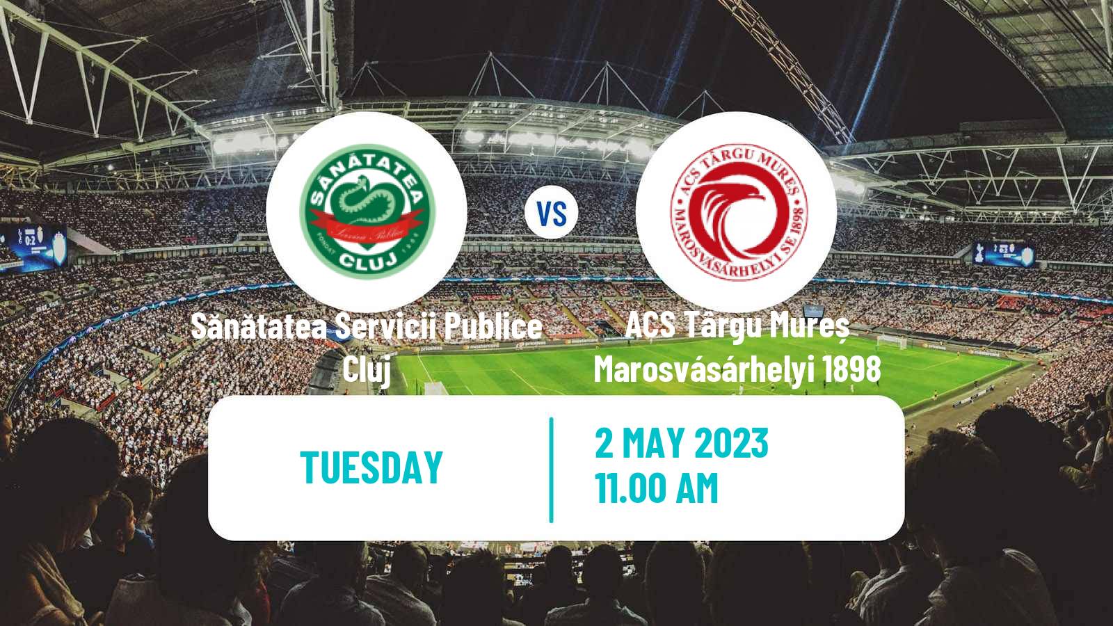 Soccer Romanian Liga 3 - Seria 9 Sănătatea Servicii Publice Cluj - ACS Târgu Mureș Marosvásárhelyi 1898