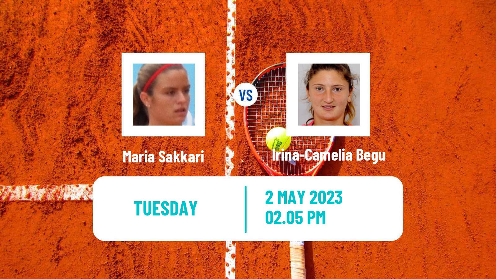 Tennis WTA Madrid Maria Sakkari - Irina-Camelia Begu
