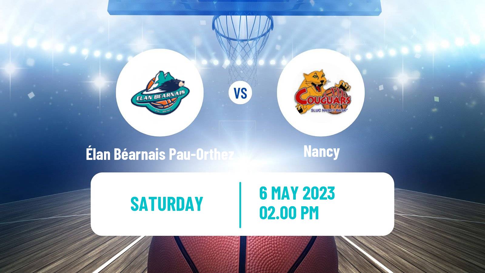 Basketball French LNB Élan Béarnais Pau-Orthez - Nancy