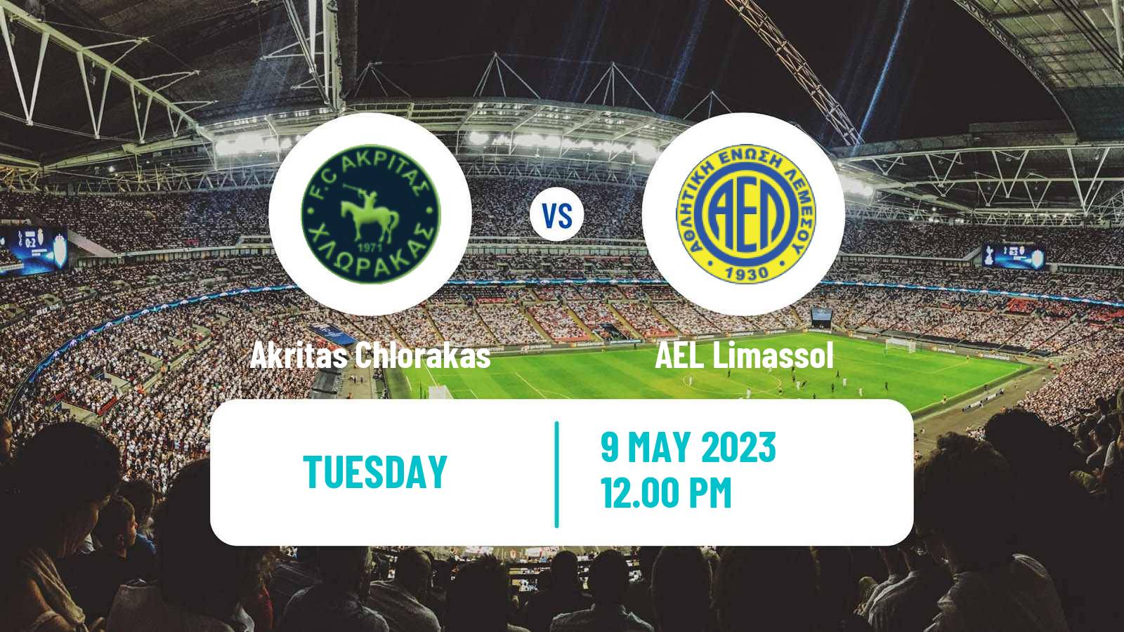 Soccer Cypriot First Division Akritas Chlorakas - AEL Limassol