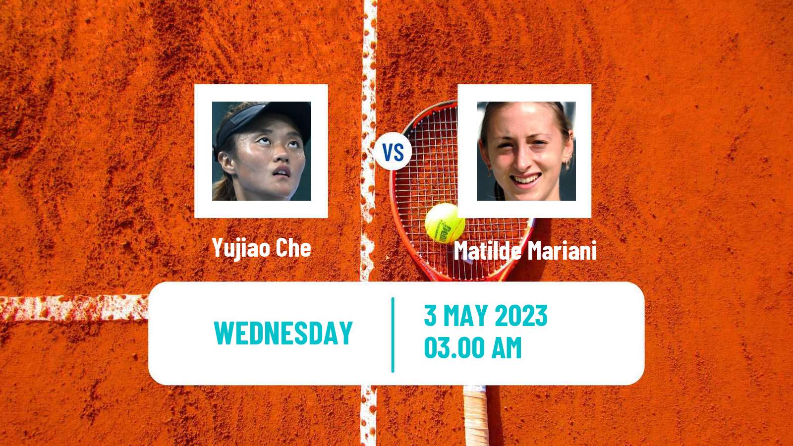 Tennis ITF Tournaments Yujiao Che - Matilde Mariani