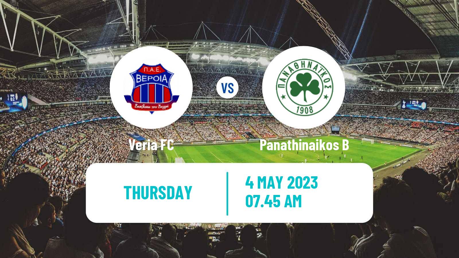 Soccer Greek Super League 2 Veria - Panathinaikos B